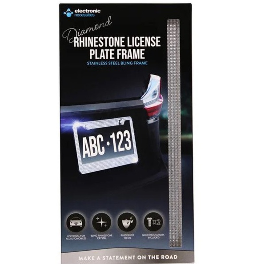 Diamond Rhinestone License Plate